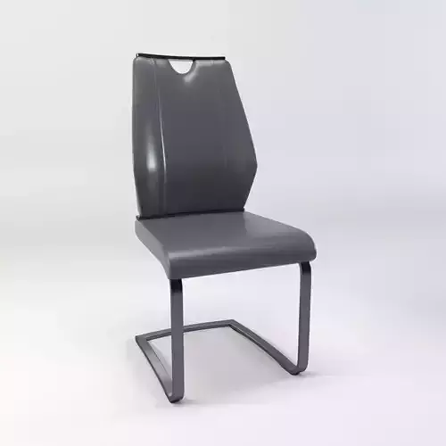 Dining chair - side chair - leather chair - accent chair - seat Low-poly 3D model