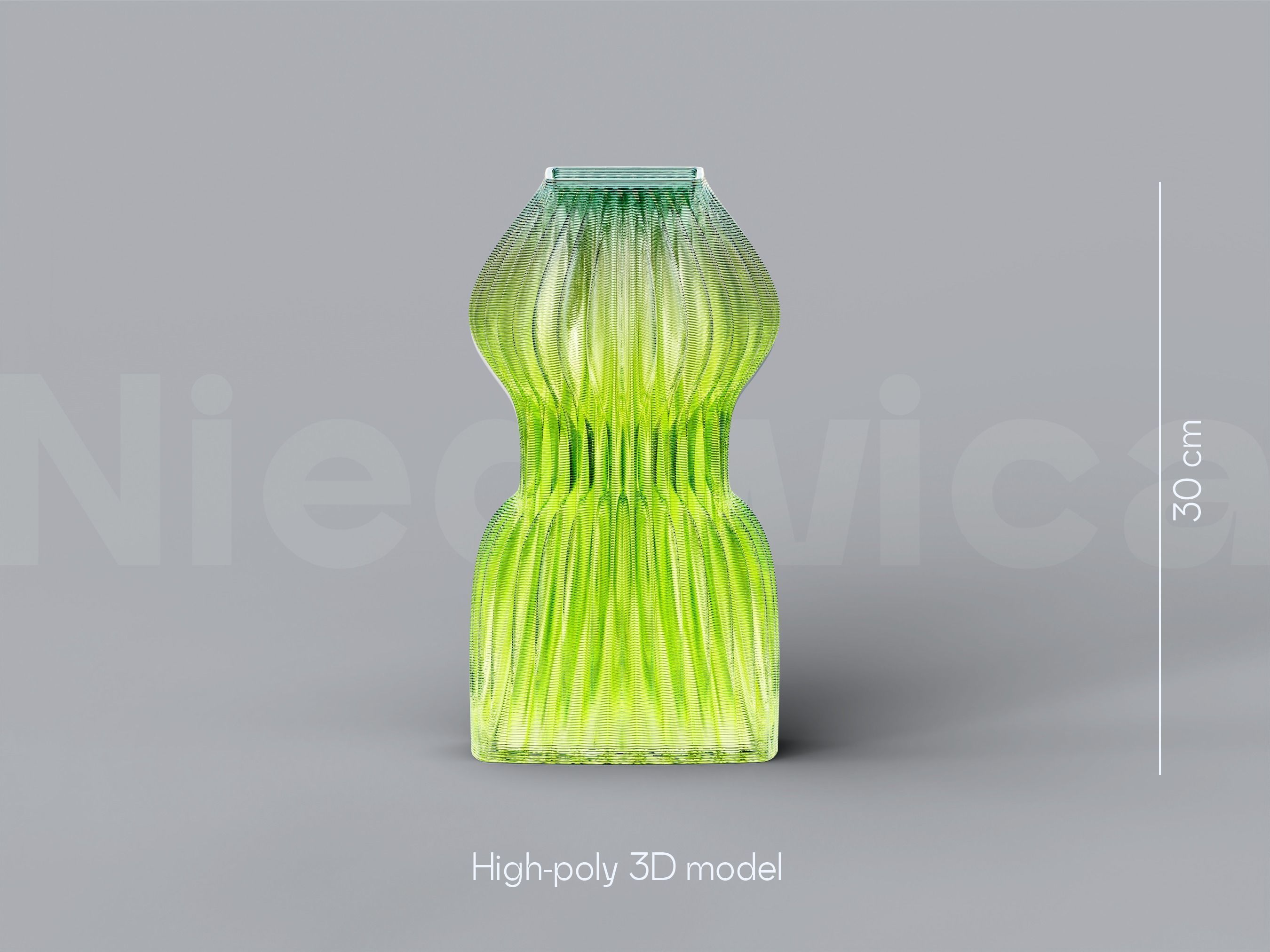 NIEDWICA VASE E-10 3D PRINTING VASE 3D MODEL STL FILE 3D print model_1