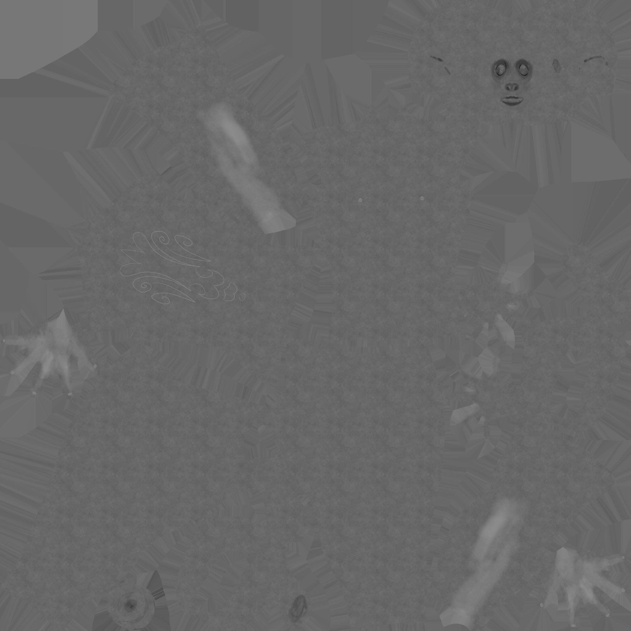 Abalon Character old form 3D model_7