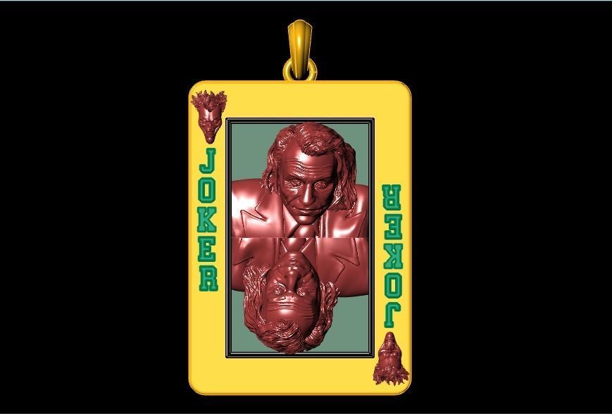 joker Playing card 3D Model 3D print model_3