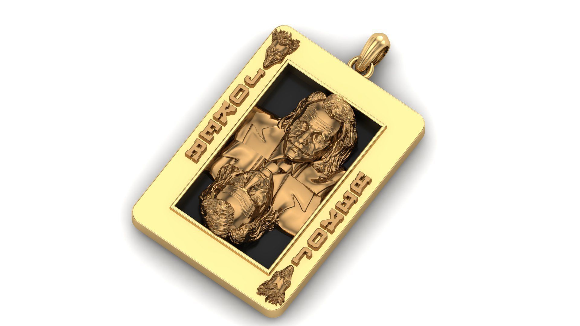 joker Playing card 3D Model 3D print model_2