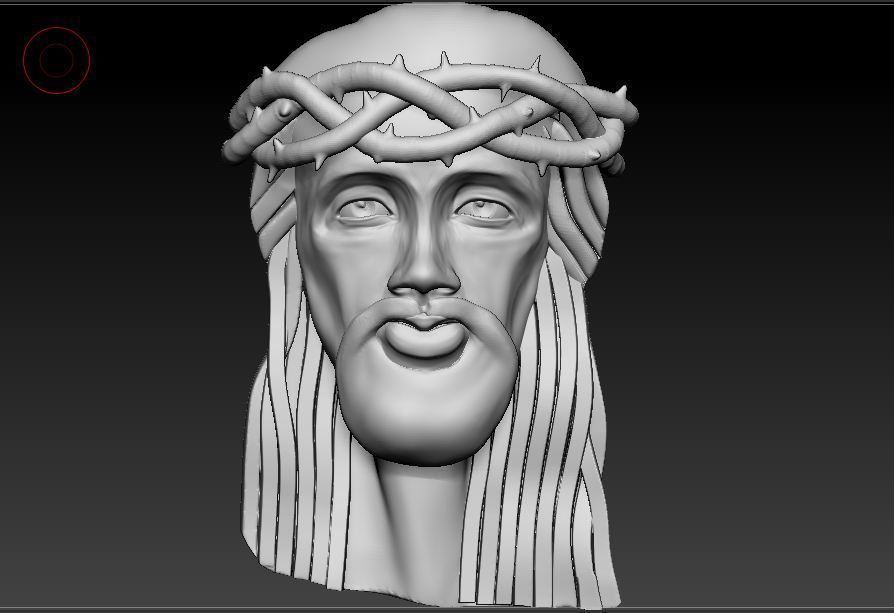 Jesus Head 3D Model 3D print model_1