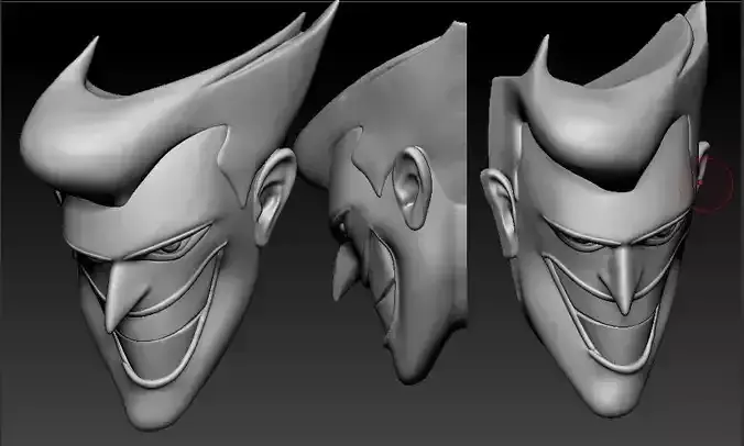 Joker Face 3D Model