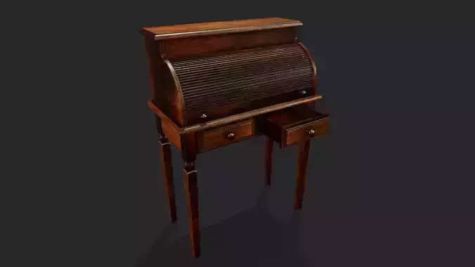 Roll Top Desk - Tutorial Included
