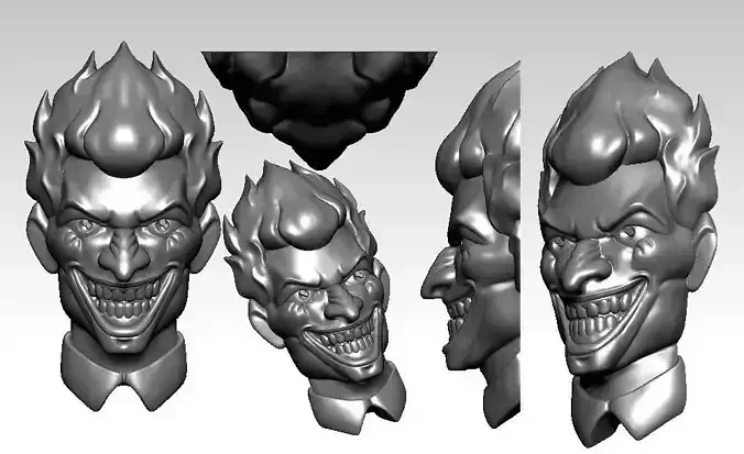 Joker Face 3D Model