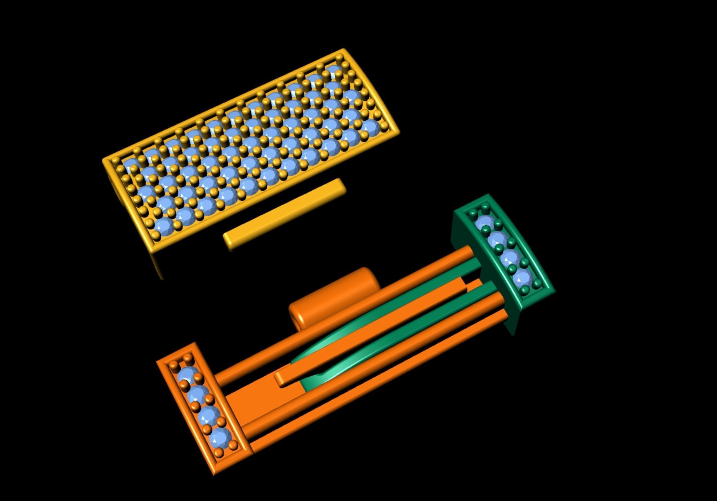 6 mm Diamond  Lock Box for Jewelry 3D print model_10