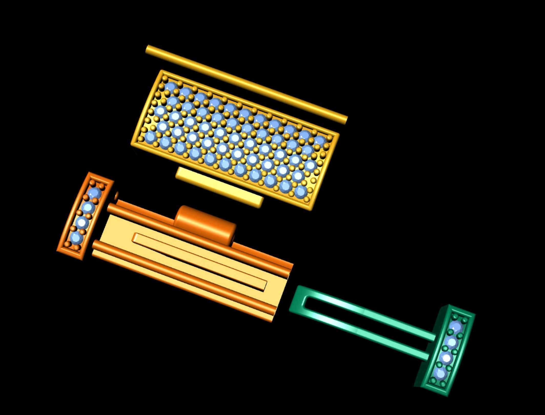 6 mm Diamond  Lock Box for Jewelry 3D print model_7