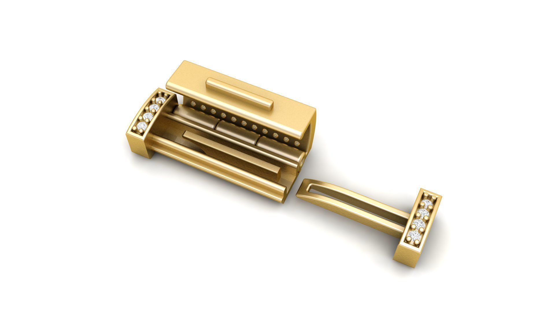 6 mm Diamond  Lock Box for Jewelry 3D print model_2