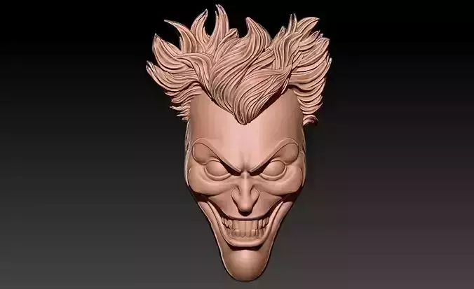 Joker Face 3D Model
