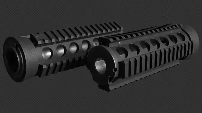AR-15 RAS Forend Handguard Low-poly 3D model