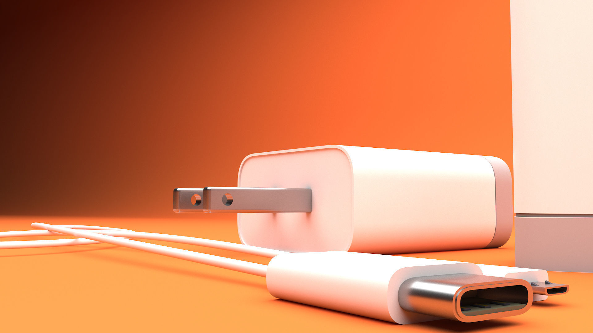 Mobile Charger Adapters  3D model_1