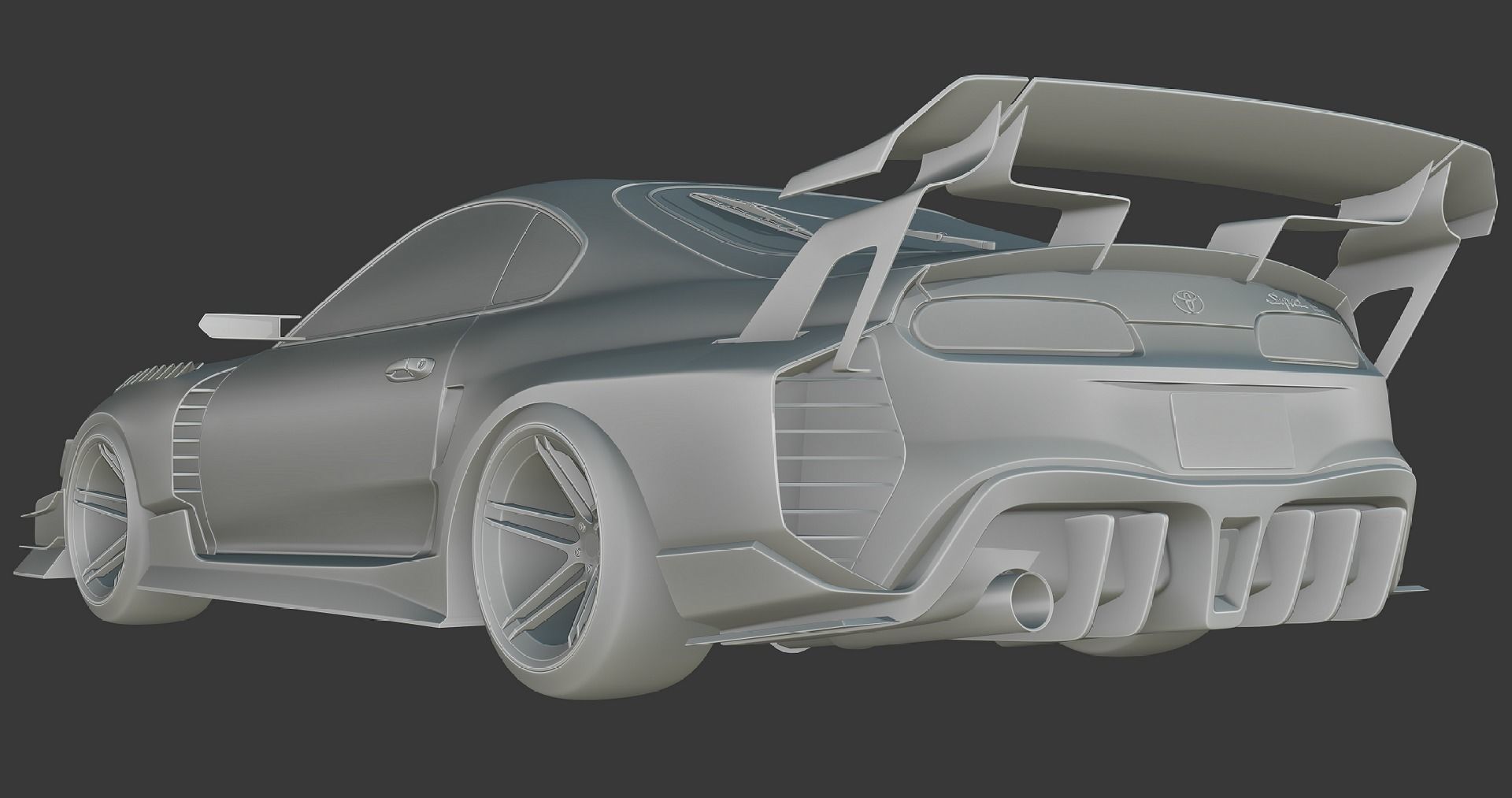 TOYOTA SUPRA HYCADE STAGE 2 Low-poly 3D model_1