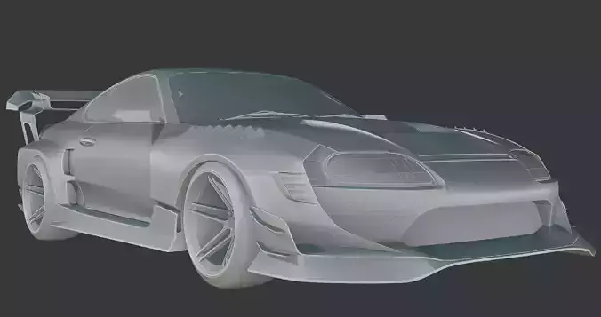 TOYOTA SUPRA HYCADE STAGE 2 Low-poly 3D model
