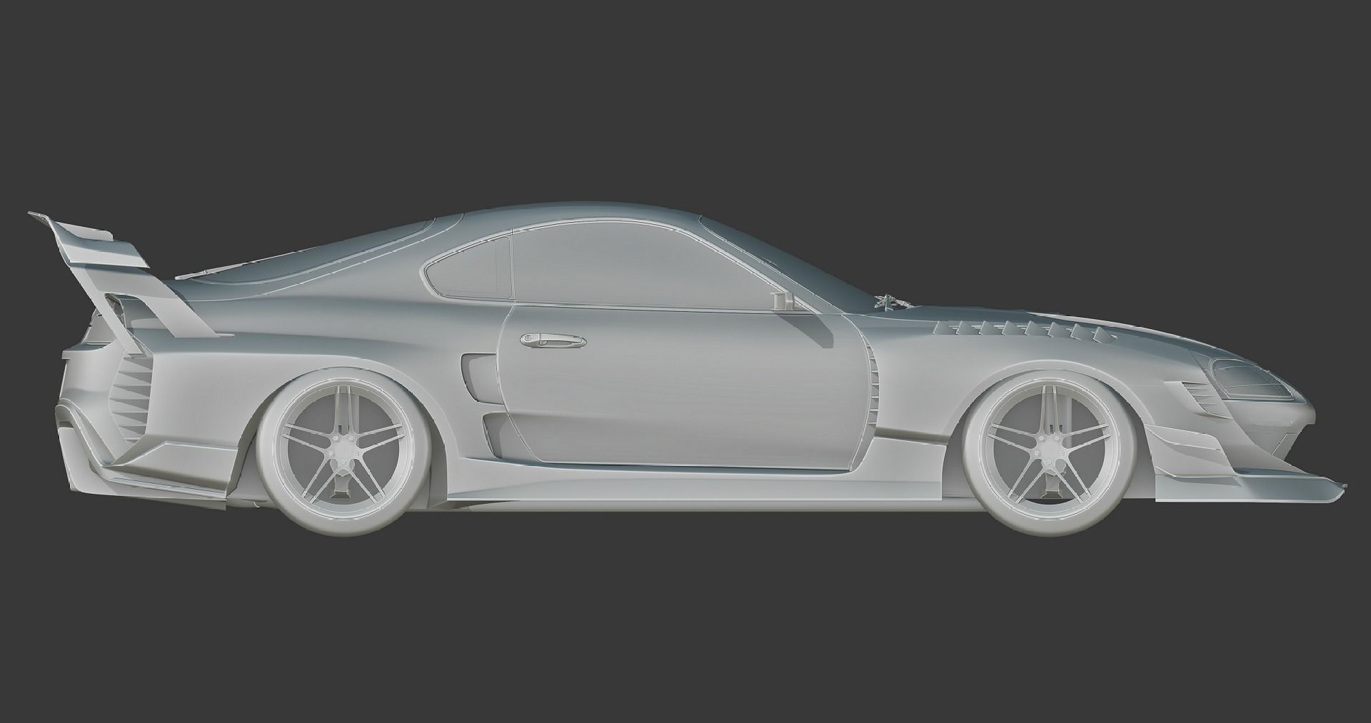 TOYOTA SUPRA HYCADE STAGE 2 Low-poly 3D model_2