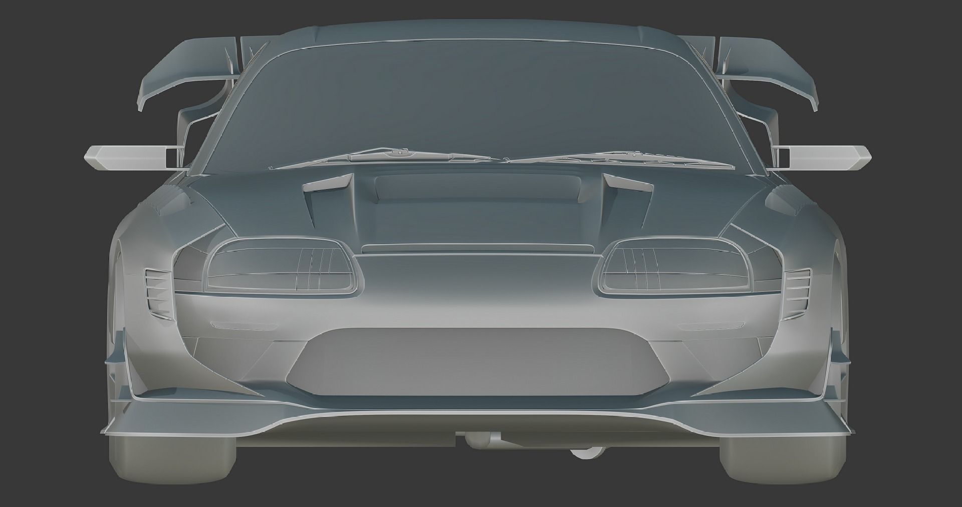 TOYOTA SUPRA HYCADE STAGE 2 Low-poly 3D model_5