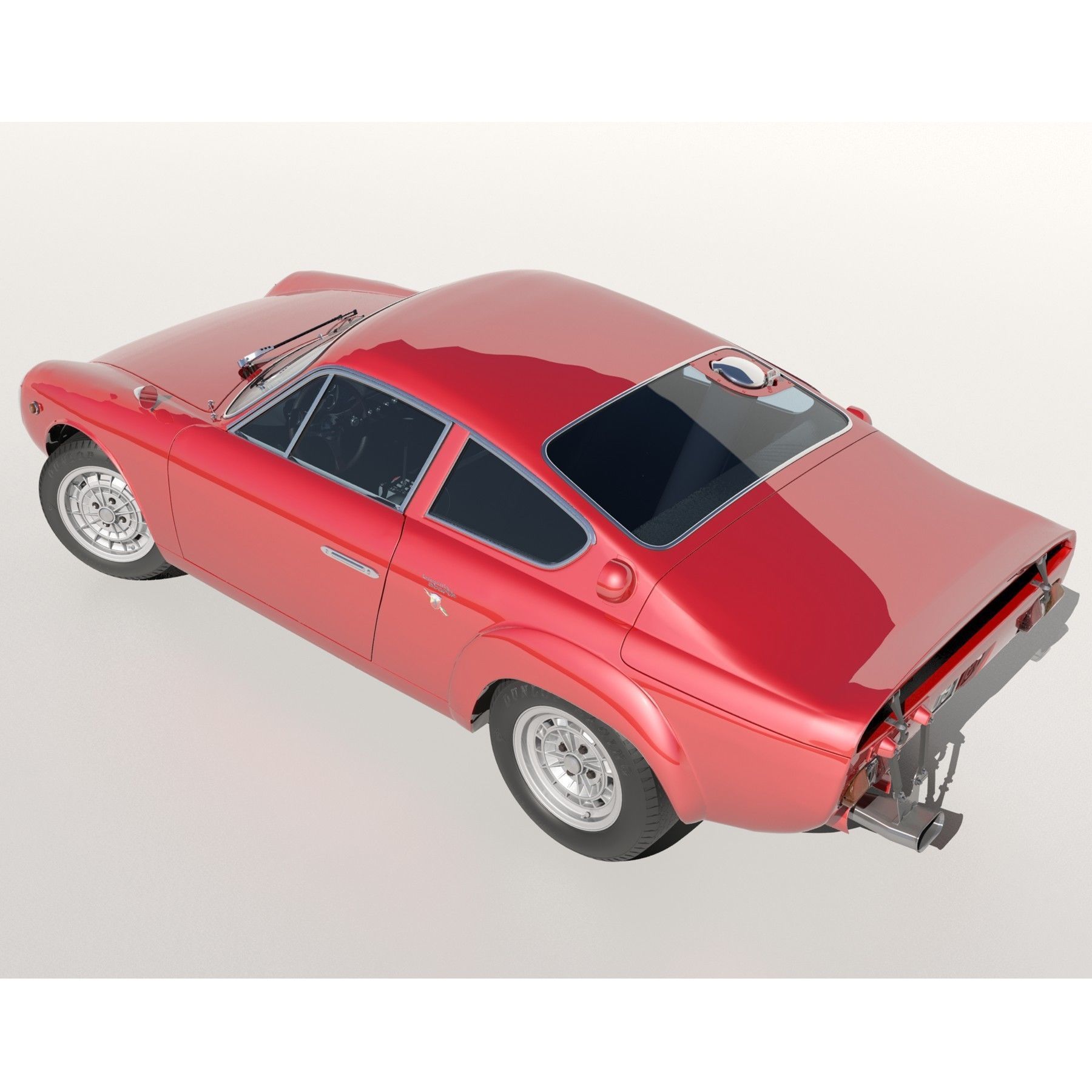 Abarth-Simca 2Mila 2-litre GT 1964 3D model_9