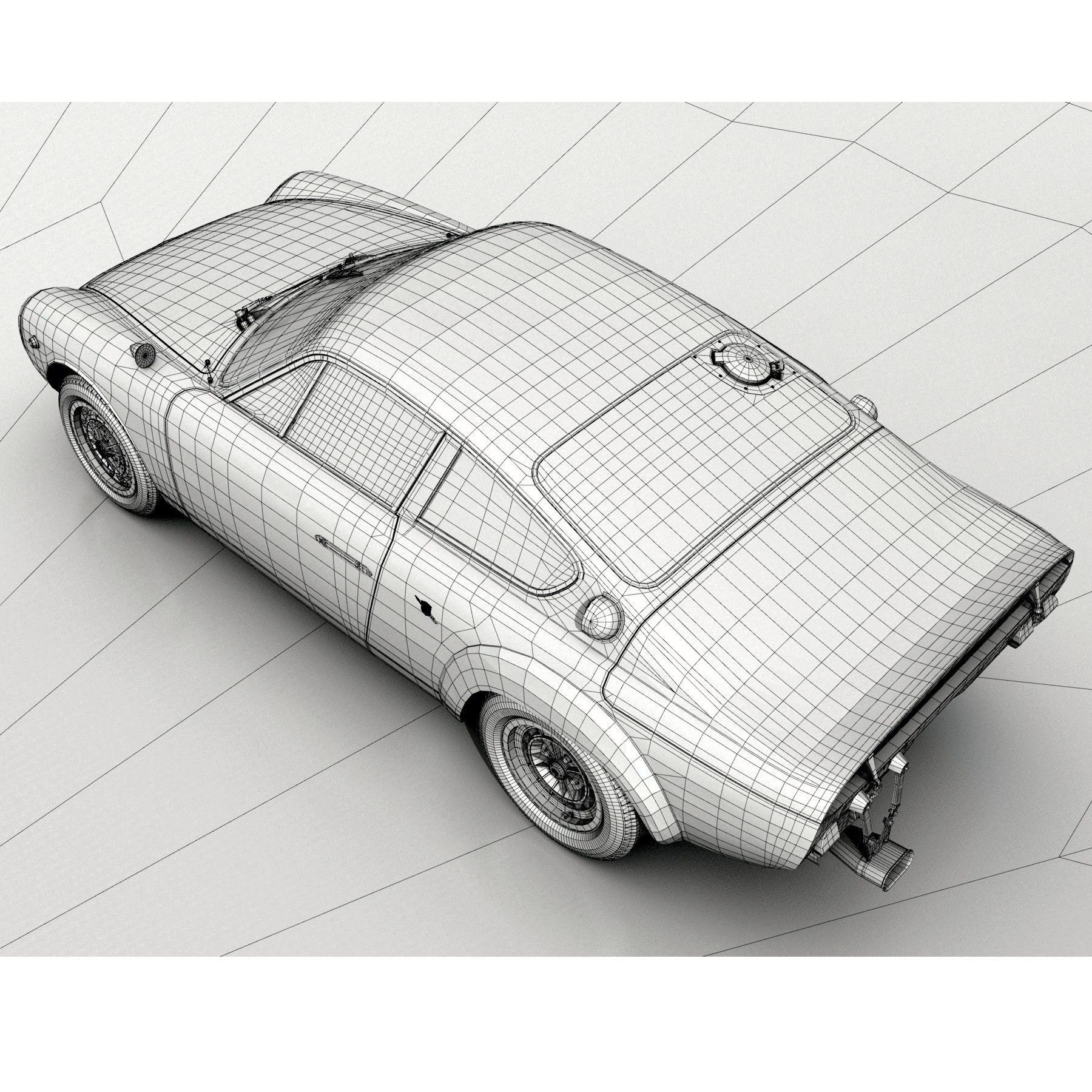 Abarth-Simca 2Mila 2-litre GT 1964 3D model_13