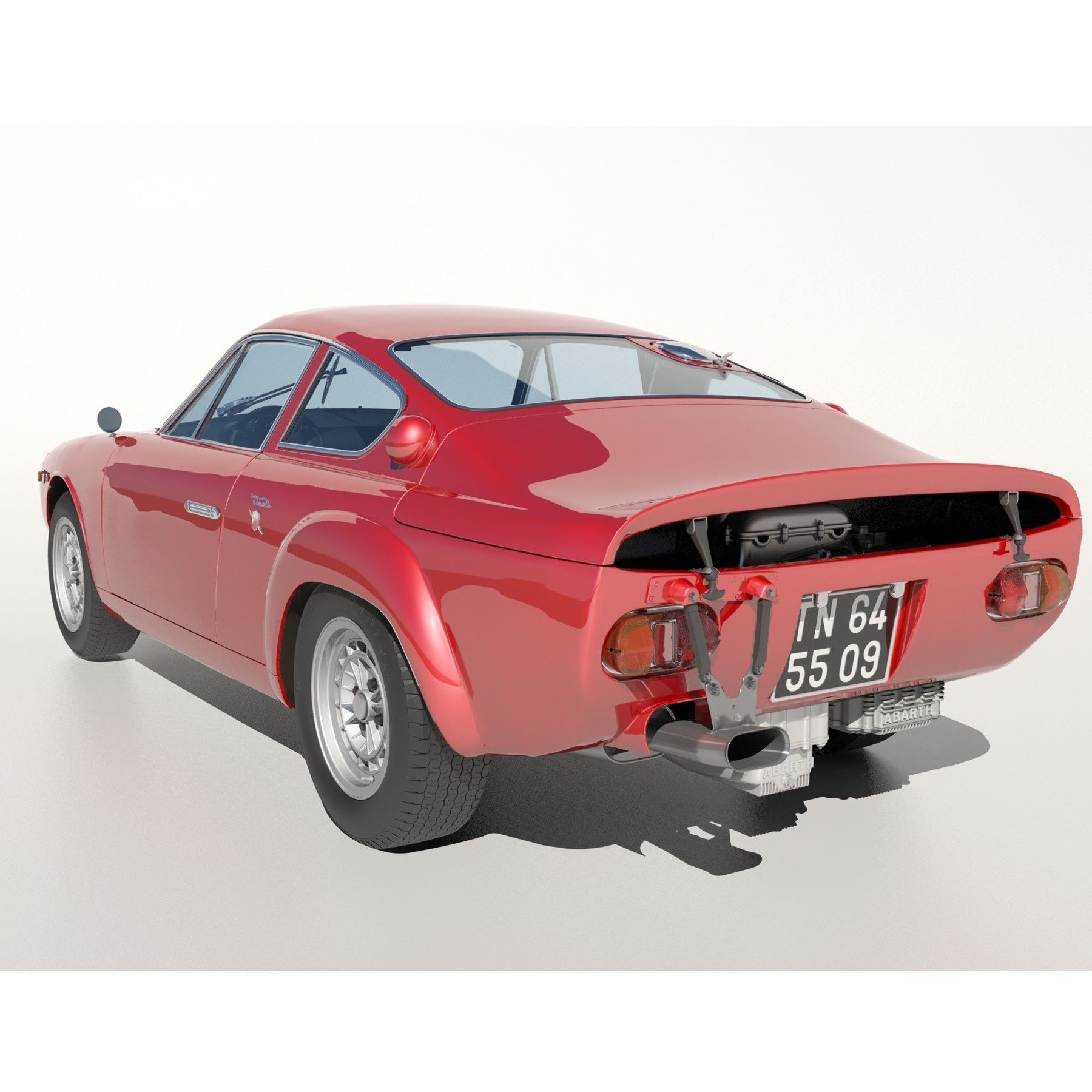 Abarth-Simca 2Mila 2-litre GT 1964 3D model_7