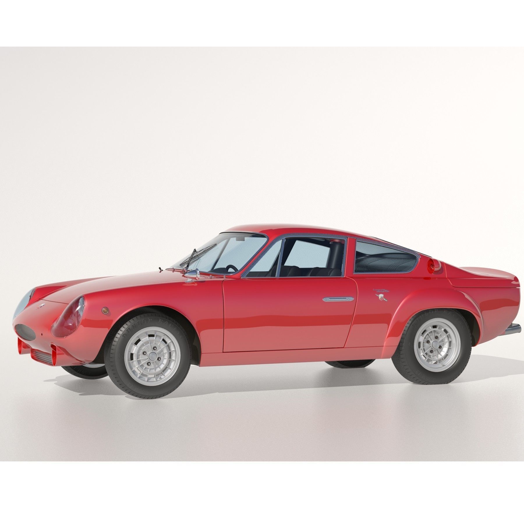 Abarth-Simca 2Mila 2-litre GT 1964 3D model_4