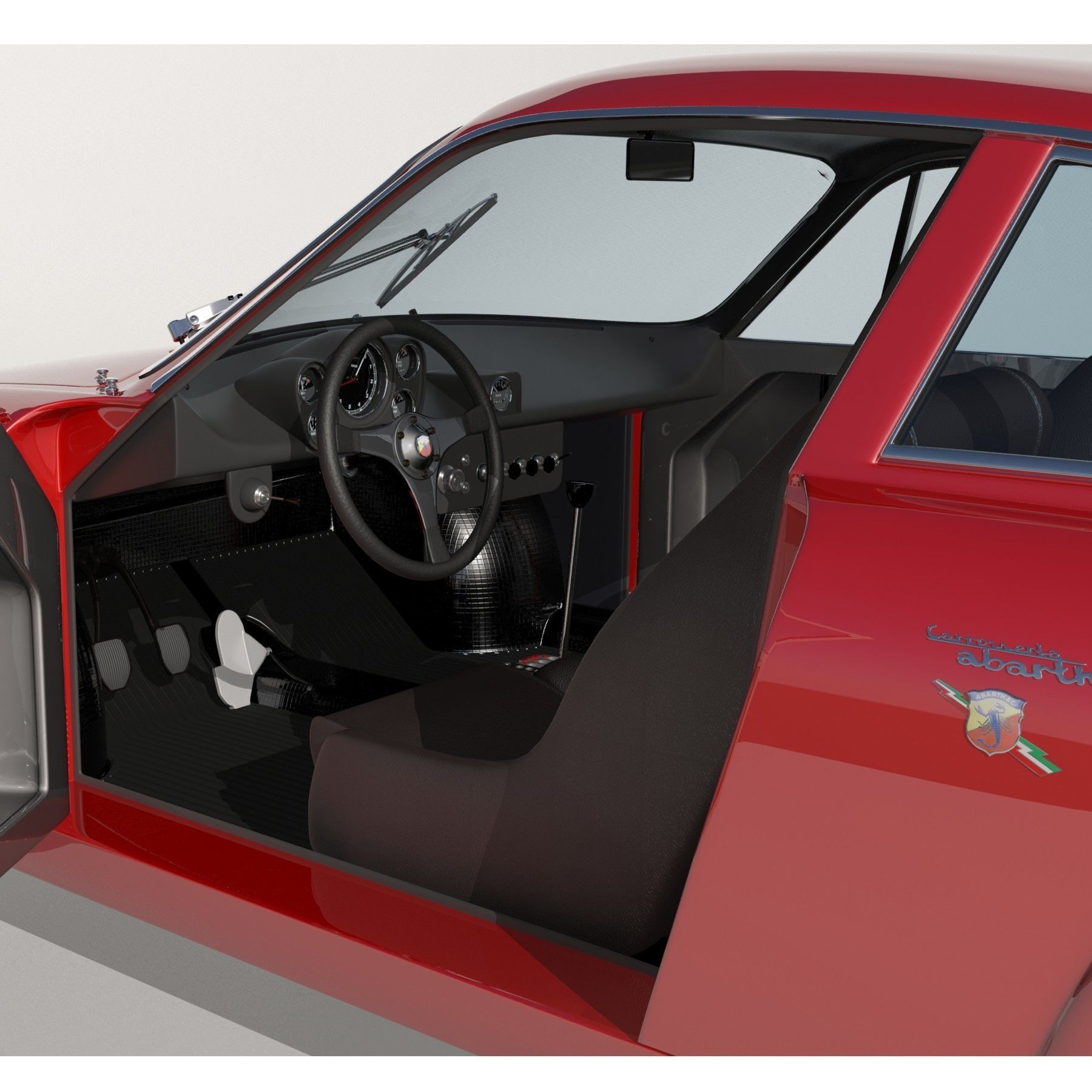 Abarth-Simca 2Mila 2-litre GT 1964 3D model_6