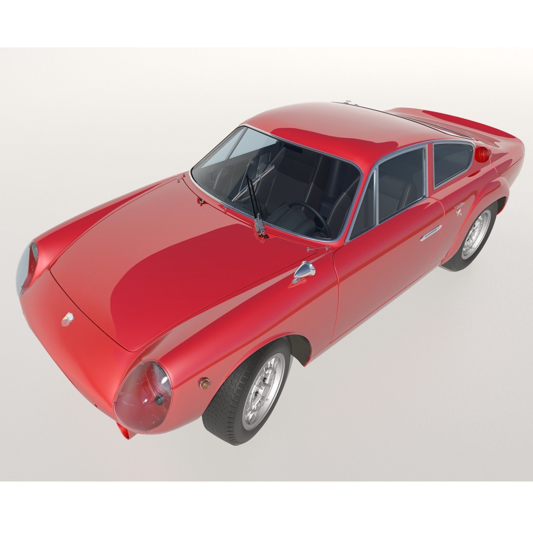 Abarth-Simca 2Mila 2-litre GT 1964 3D model_3