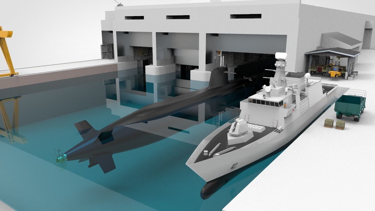 Navy Millitary Base 3D model_3