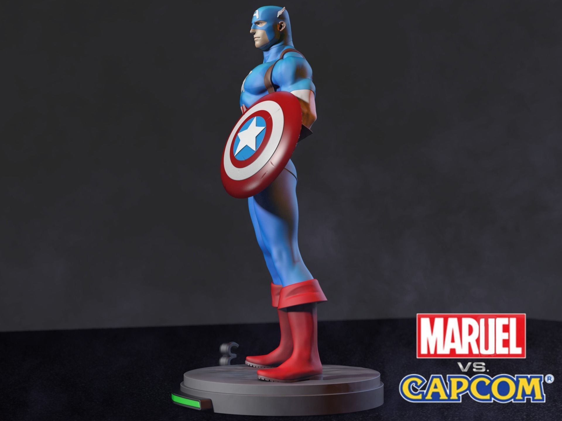 Marvel vs Capom Capitan America 3D print model_11