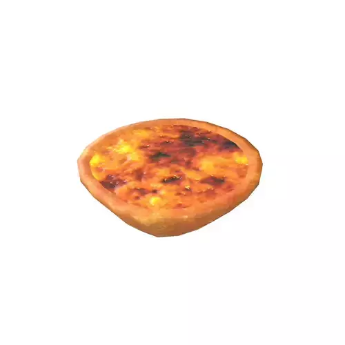 Portuguese Egg Tart V1 001 Low-poly 3D model