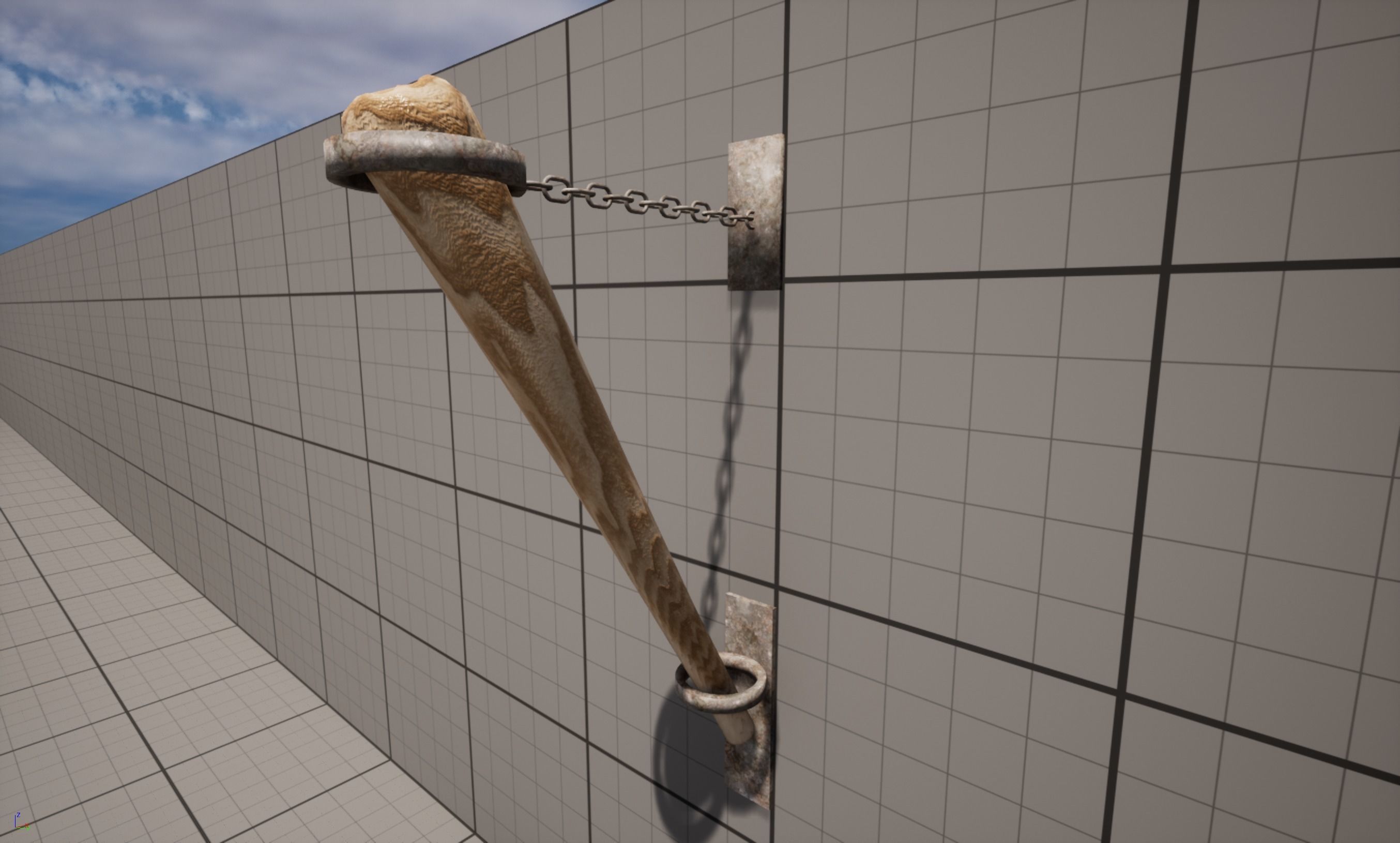 Wall Torch 3D print model_3