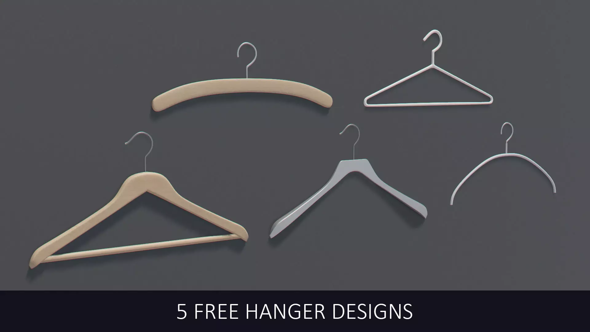 5 FREE Hanger Designs Free low-poly 3D model_0