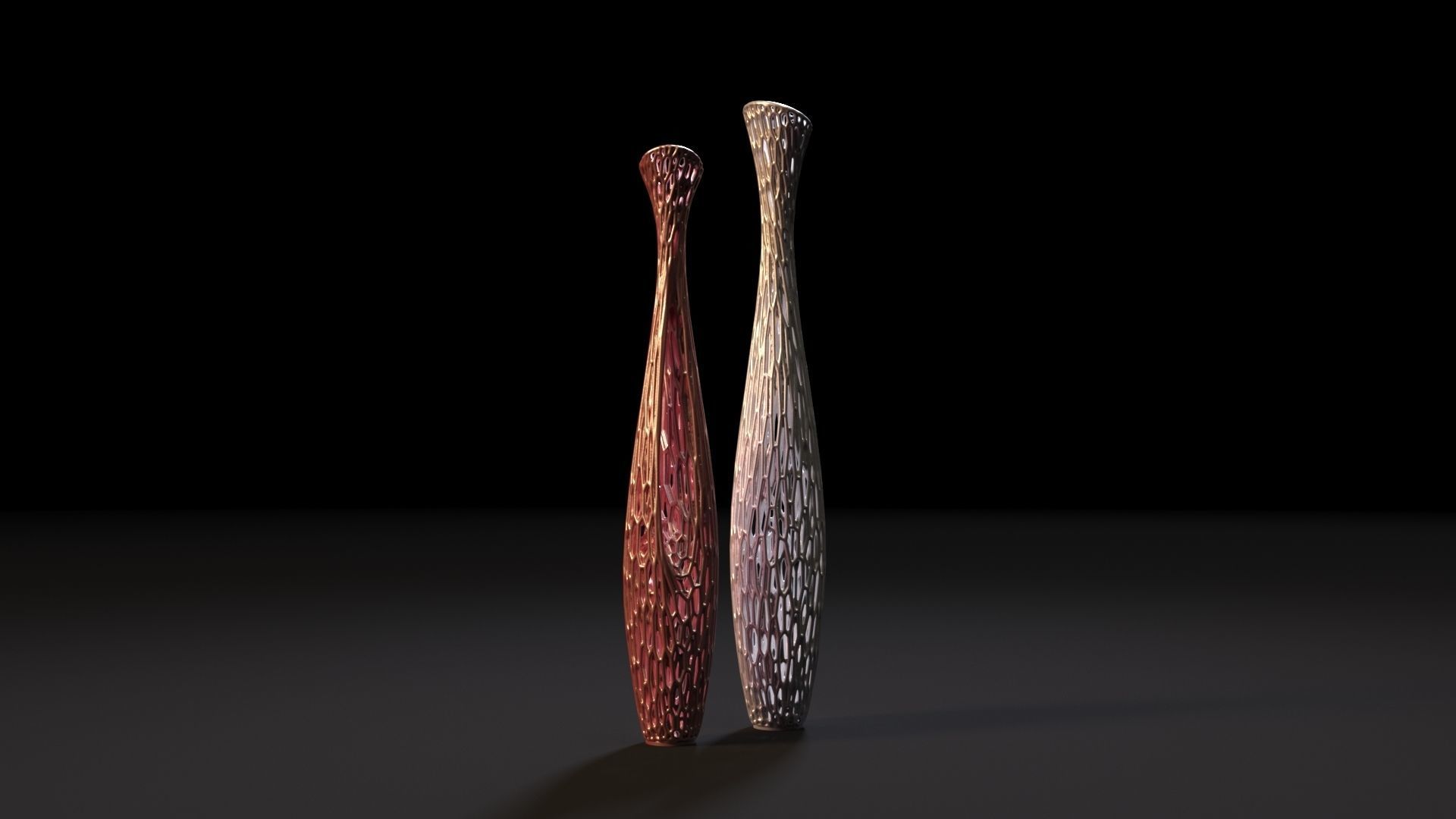 Decorative vases for dry wood 3D print model_3