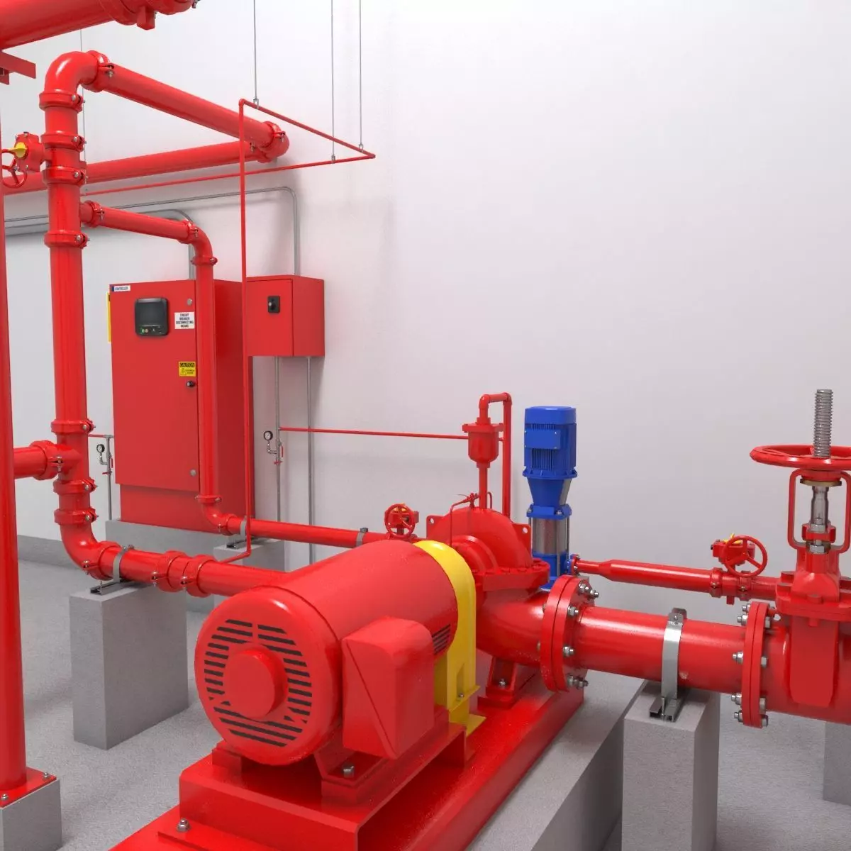 Fire Pump Room 3D model_0