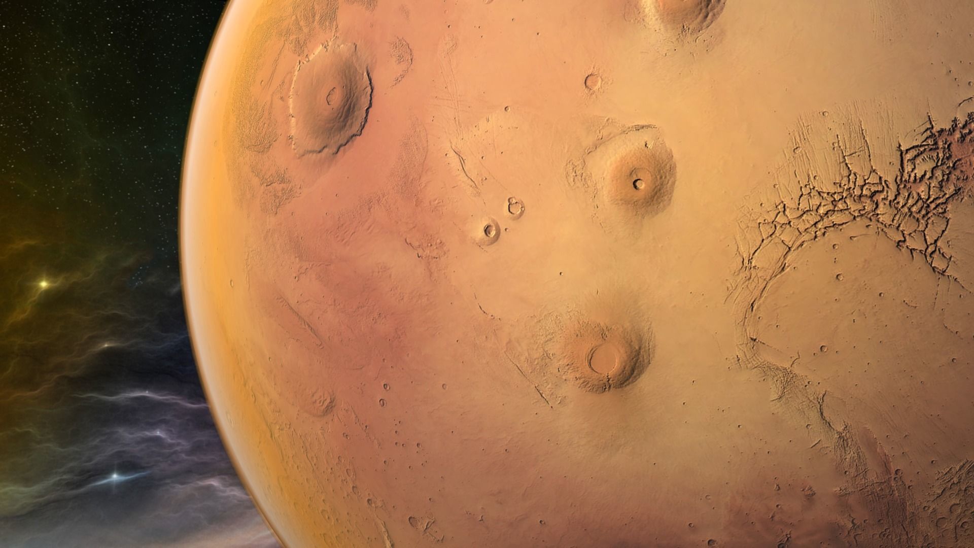 Planet - Mars Low-poly 3D model_9