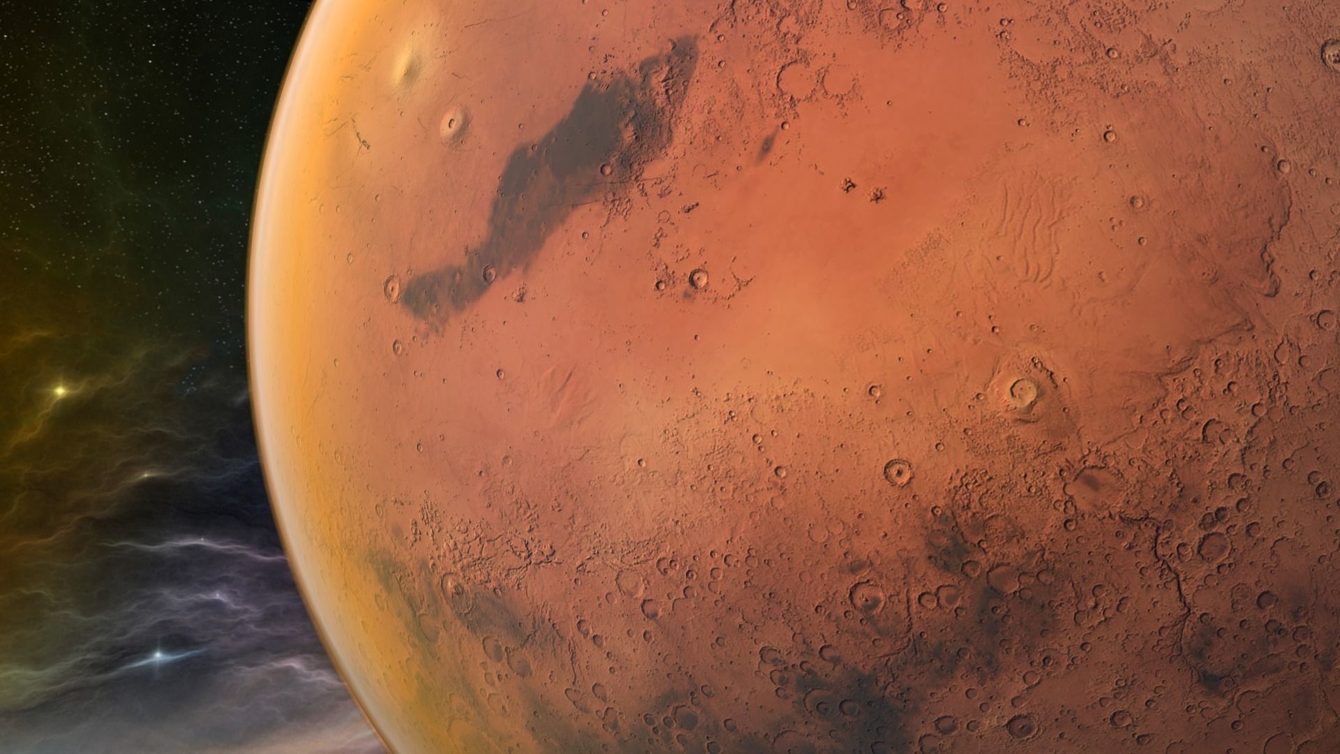 Planet - Mars Low-poly 3D model_10