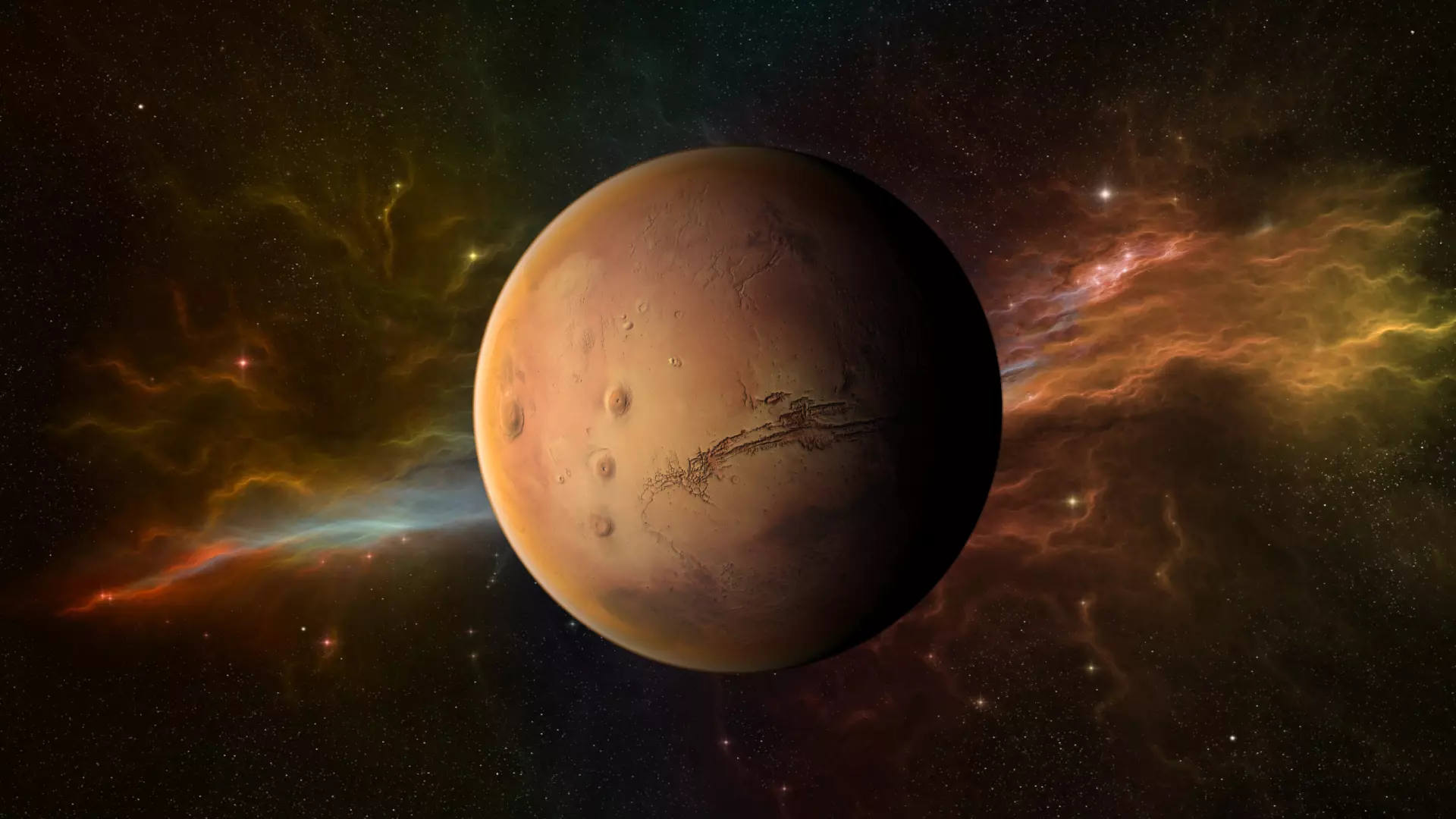 Planet - Mars Low-poly 3D model_0