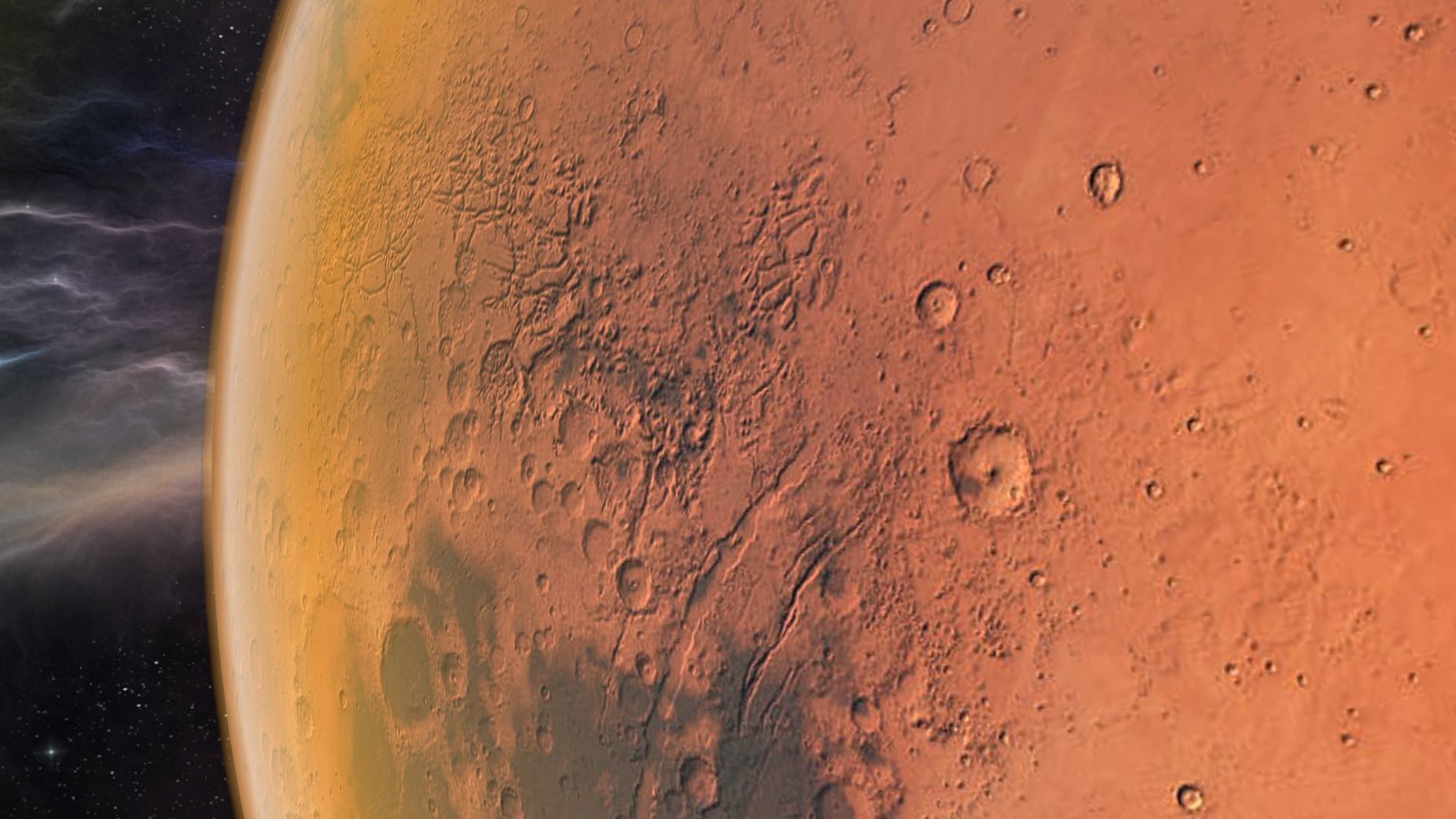 Planet - Mars Low-poly 3D model_14