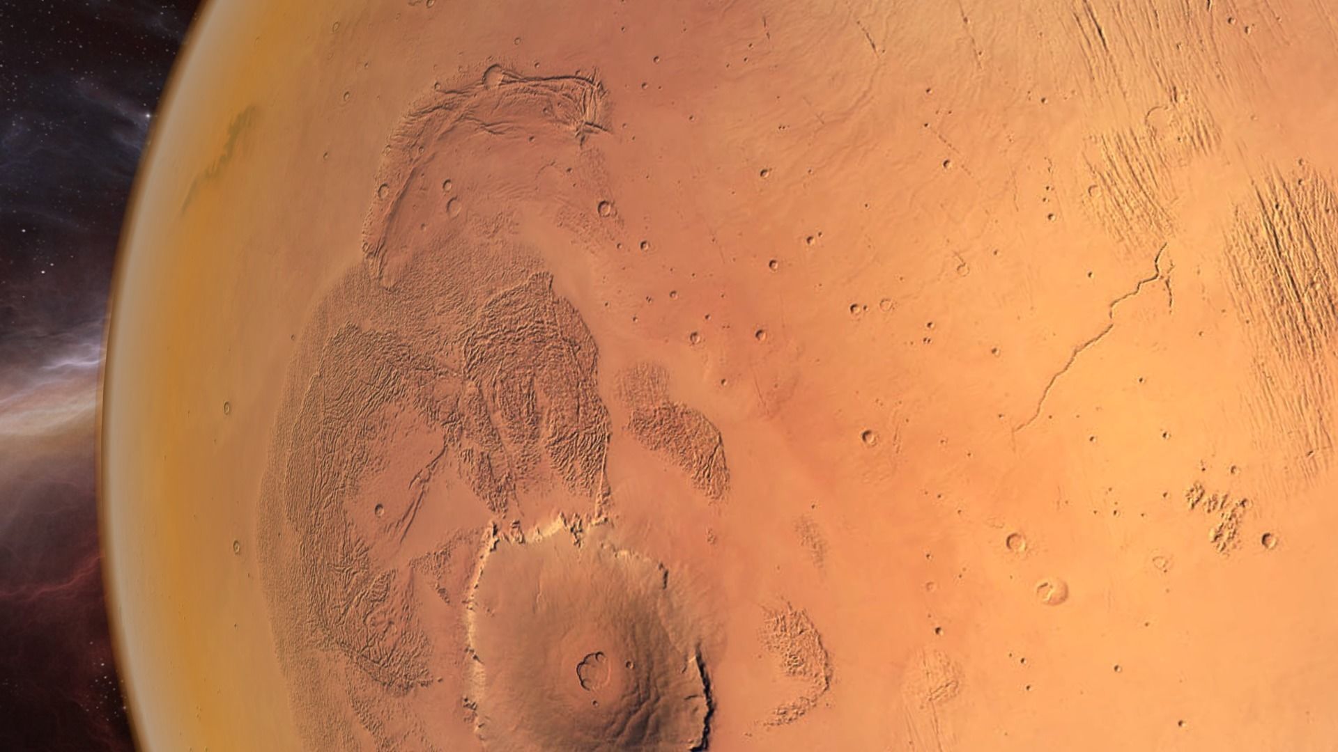 Planet - Mars Low-poly 3D model_16