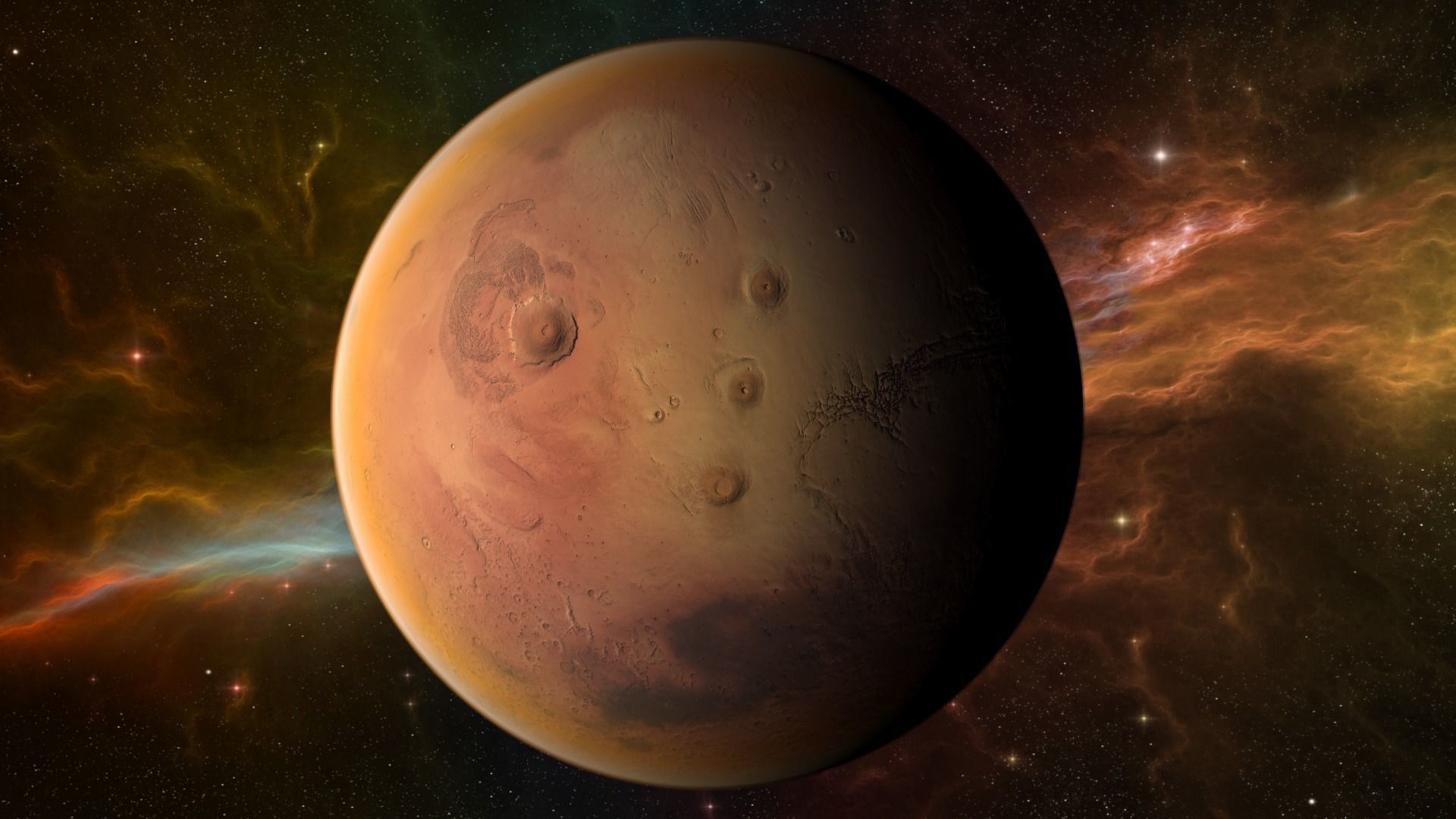 Planet - Mars Low-poly 3D model_6