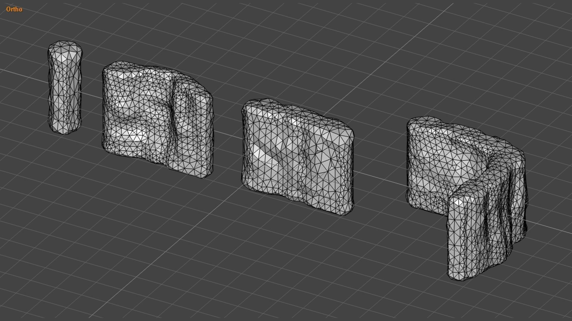 Cave Walls 1 - Moss 2 Low-poly 3D model_14