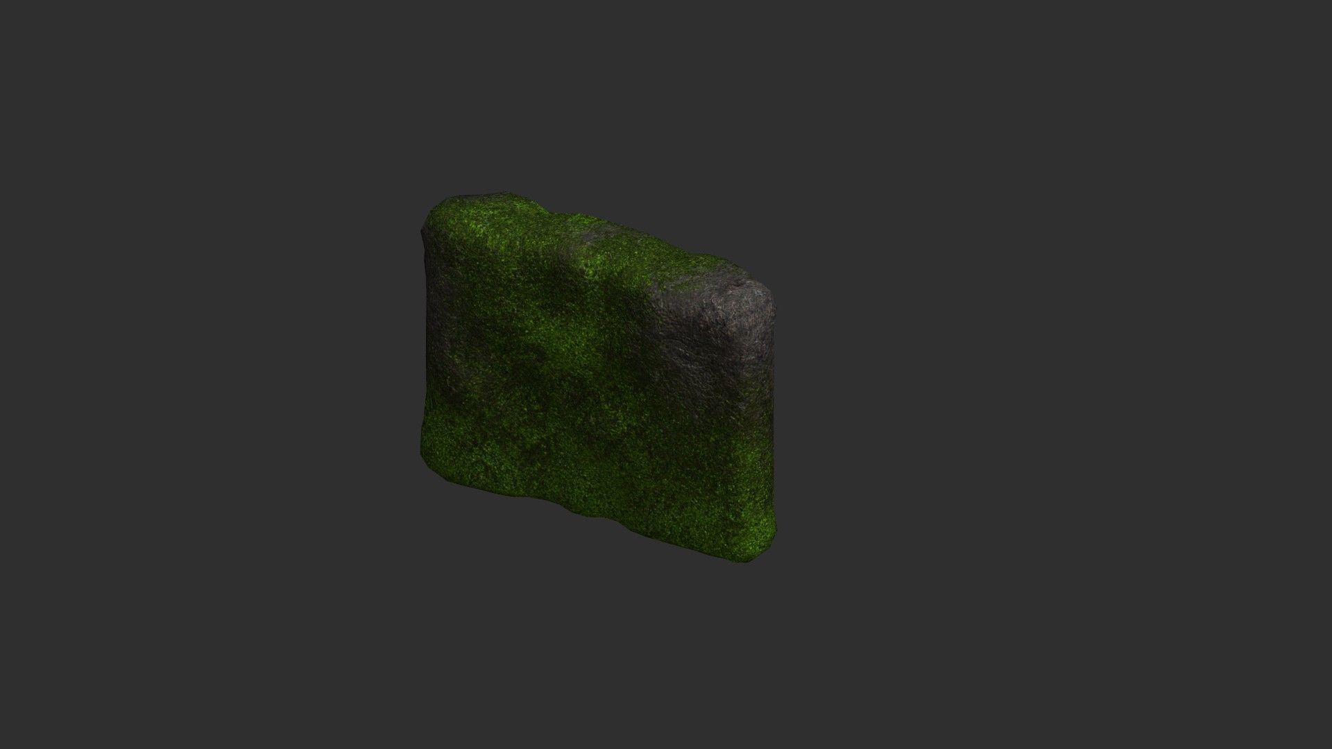 Cave Walls 1 - Moss 2 Low-poly 3D model_4