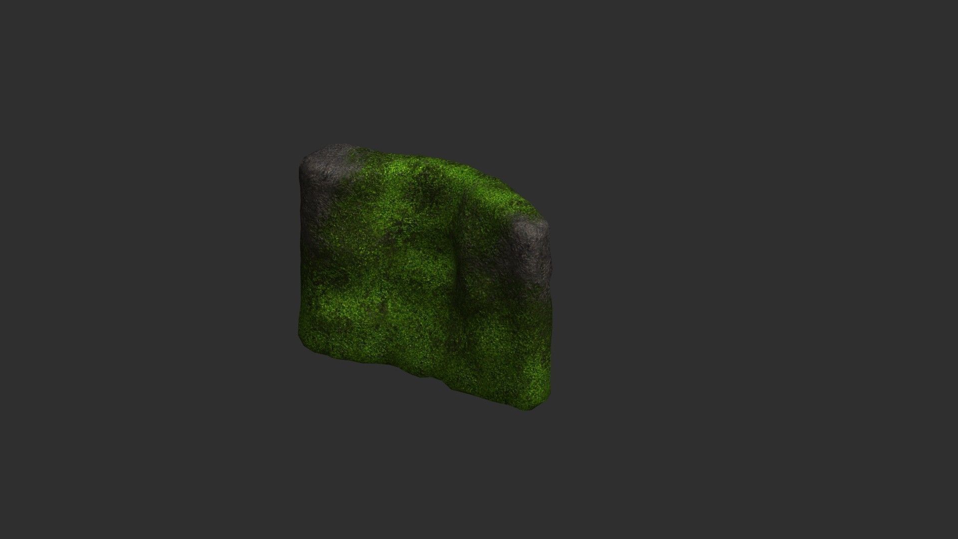 Cave Walls 1 - Moss 2 Low-poly 3D model_6