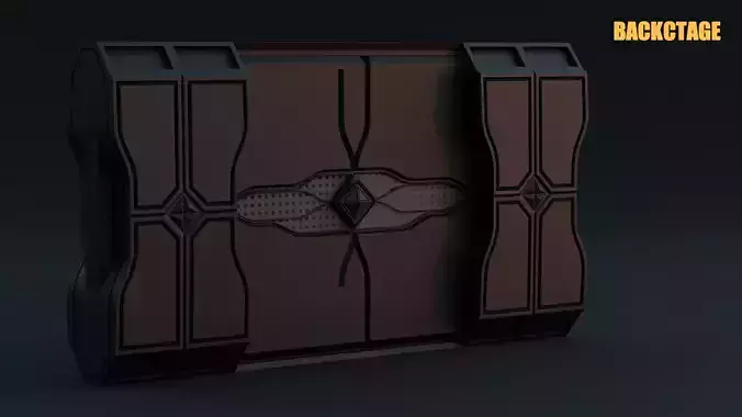 Game-Ready Sci-Fi Door Asset