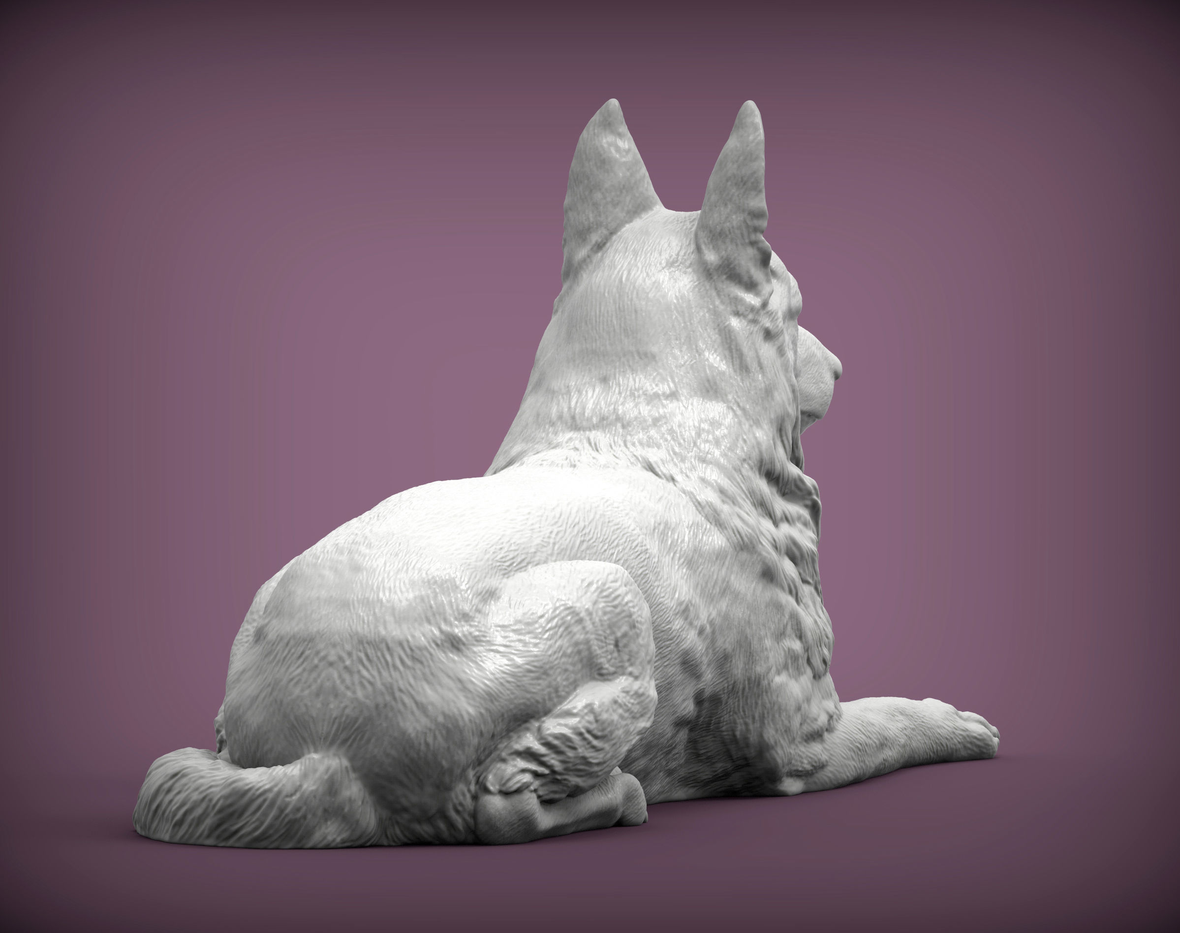 German Shepherd  3D print model_7