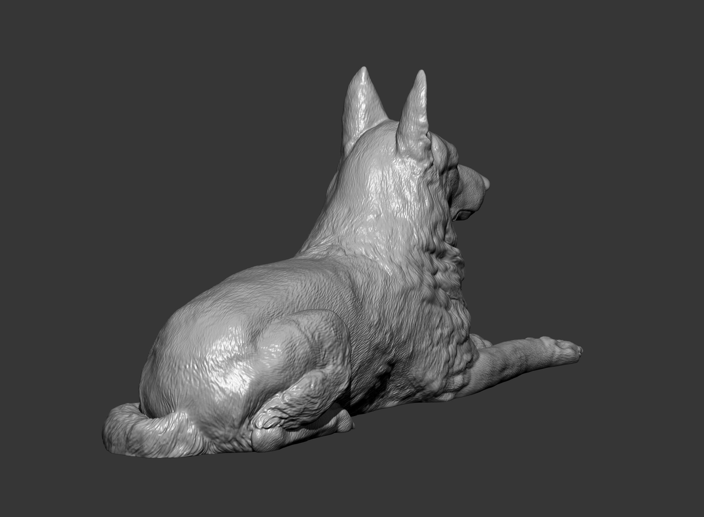 German Shepherd  3D print model_10