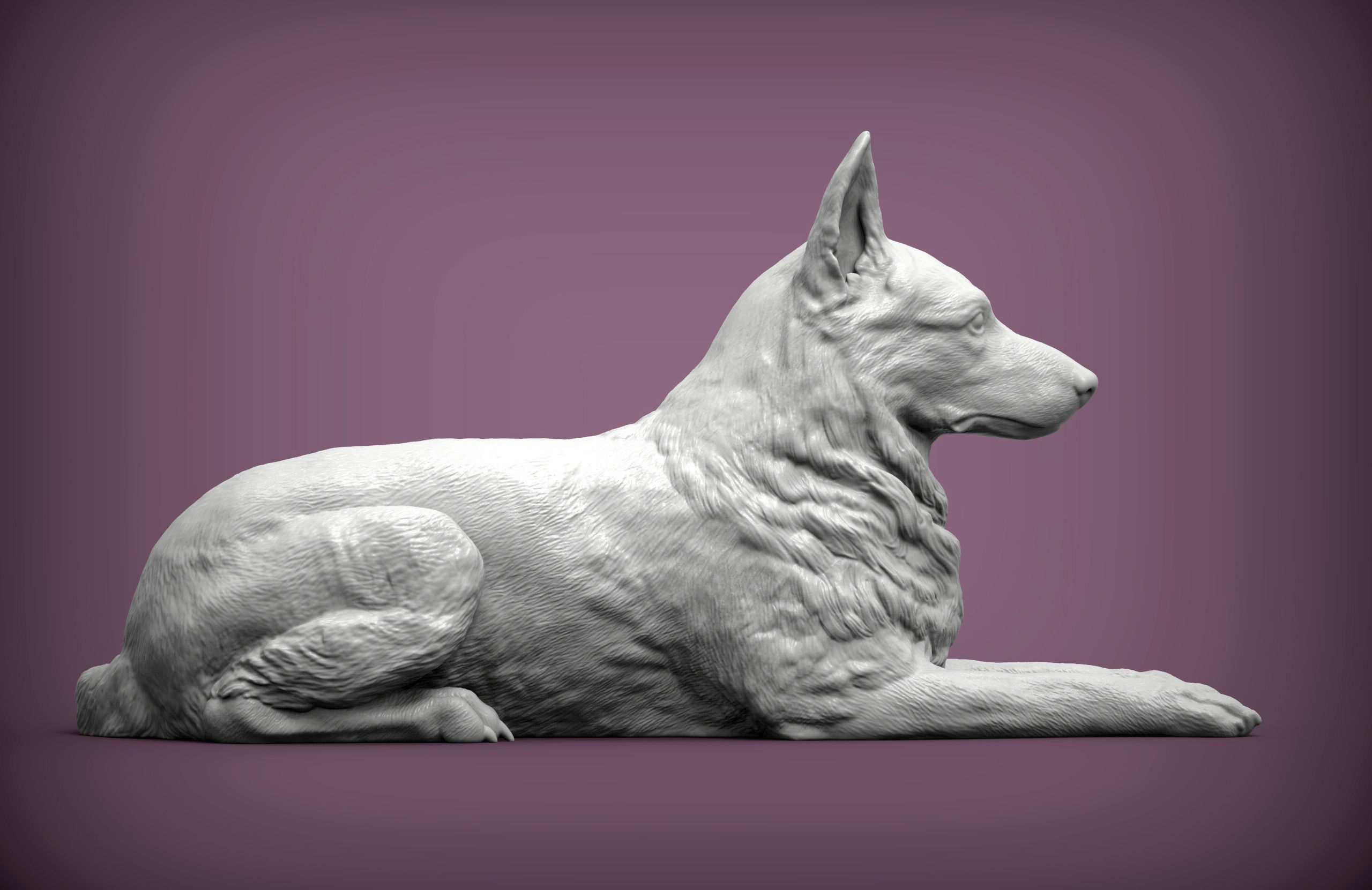 German Shepherd  3D print model_4