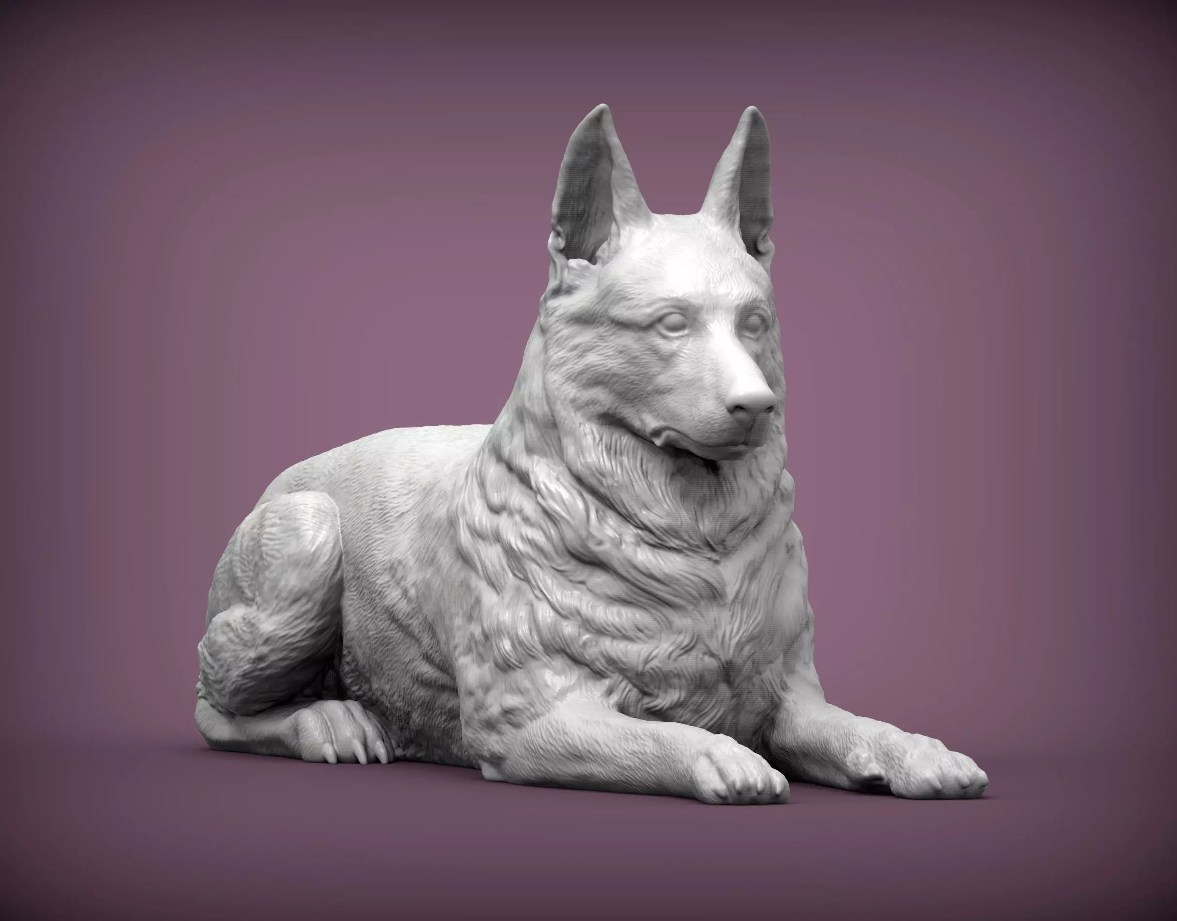 German Shepherd  3D print model_0
