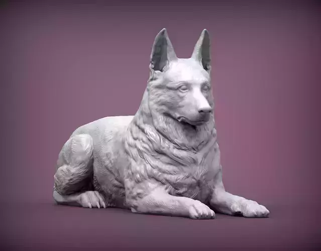 German Shepherd  3D print model