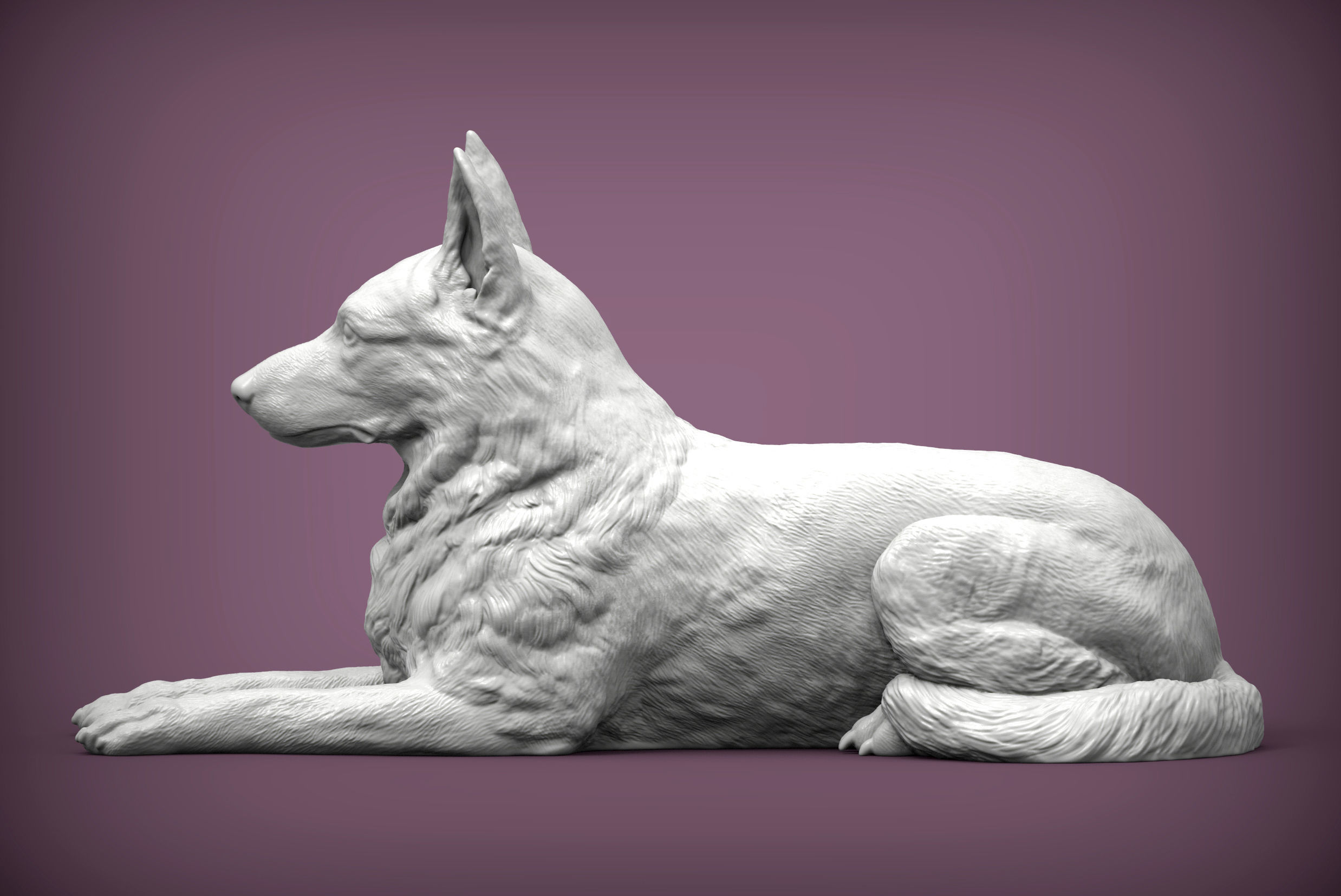 German Shepherd  3D print model_2