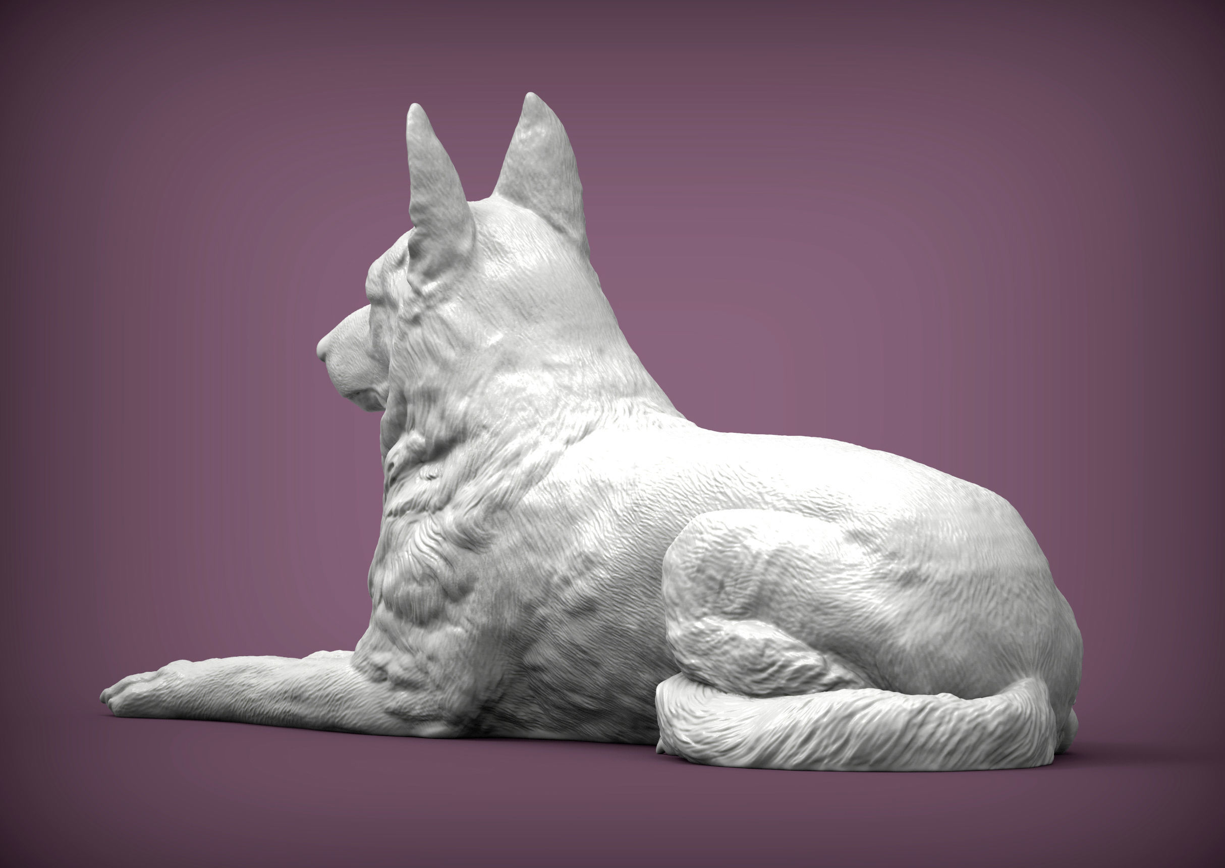 German Shepherd  3D print model_5