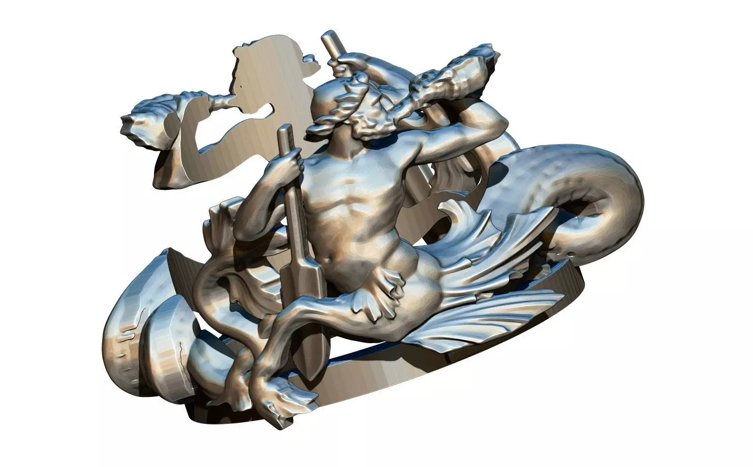 Triton Ring 3D print model